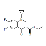 Ethyl 1-Cyclopropyl-6,7-difluoro-5-methyl-4-oxo-1,4-dihydroquinoline-3-carboxylate