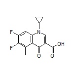 1-Cyclopropyl-6,7-difluoro-5-methyl-4-oxo-1,4-dihydroquinoline-3-carboxylic Acid