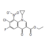 Ethyl 7-Chloro-1-cyclopropyl-6-fluoro-8-nitro-4-oxo-1,4-dihydroquinoline-3-carboxylate