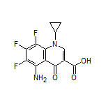 5-Amino-1-cyclopropyl-6,7,8-trifluoro-4-oxo-1,4-dihydroquinoline-3-carboxylic Acid