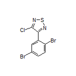 3-Chloro-4-(2,5-dibromophenyl)-1,2,5-thiadiazole