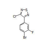 3-(4-Bromo-3-fluorophenyl)-4-chloro-1,2,5-thiadiazole