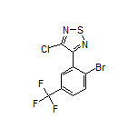 3-[2-Bromo-5-(trifluoromethyl)phenyl]-4-chloro-1,2,5-thiadiazole