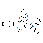 (R)-1-[(3aR,5R,6S,6aR)-5-[[(tert-Butyldiphenylsilyl)oxy]methyl]-2,2-dimethyl-6-(naphthalen-2-ylmethoxy)tetrahydrofuro[2,3-d][1,3]dioxol-5-yl]ethyl Methanesulfonate