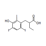 2-(3-Hydroxy-2,4,6-triiodobenzyl)butanoic Acid