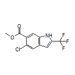 Methyl 5-Chloro-2-(trifluoromethyl)indole-6-carboxylate