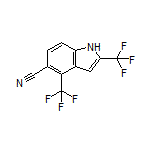 2,4-Bis(trifluoromethyl)indole-5-carbonitrile