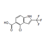 4-Chloro-2-(trifluoromethyl)indole-5-carboxylic Acid