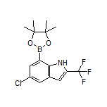 5-Chloro-2-(trifluoromethyl)indole-7-boronic Acid Pinacol Ester