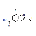 7-Fluoro-2-(trifluoromethyl)indole-5-carboxylic Acid