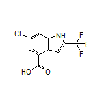 6-Chloro-2-(trifluoromethyl)indole-4-carboxylic Acid