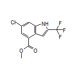 Methyl 6-Chloro-2-(trifluoromethyl)indole-4-carboxylate