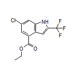 Ethyl 6-Chloro-2-(trifluoromethyl)indole-4-carboxylate