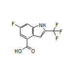 6-Fluoro-2-(trifluoromethyl)indole-4-carboxylic Acid