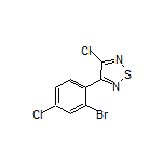 3-(2-Bromo-4-chlorophenyl)-4-chloro-1,2,5-thiadiazole