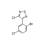 3-(2-Bromo-5-chlorophenyl)-4-chloro-1,2,5-thiadiazole