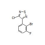 3-(2-Bromo-3-fluorophenyl)-4-chloro-1,2,5-thiadiazole