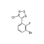 3-(3-Bromo-2-fluorophenyl)-4-chloro-1,2,5-thiadiazole