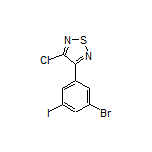 3-(3-Bromo-5-iodophenyl)-4-chloro-1,2,5-thiadiazole