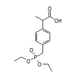 2-[4-[(Diethoxyphosphoryl)methyl]phenyl]propanoic Acid