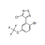 3-[2-Bromo-5-(trifluoromethoxy)phenyl]-4-chloro-1,2,5-thiadiazole