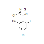 3-(2-Bromo-4-chloro-6-fluorophenyl)-4-chloro-1,2,5-thiadiazole