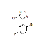 3-(2-Bromo-5-iodophenyl)-4-chloro-1,2,5-thiadiazole