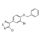 3-[4-(Benzyloxy)-3-bromophenyl]-4-chloro-1,2,5-thiadiazole