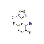 3-(2-Bromo-3,6-difluorophenyl)-4-chloro-1,2,5-thiadiazole