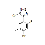 3-(4-Bromo-2-fluoro-5-methylphenyl)-4-chloro-1,2,5-thiadiazole