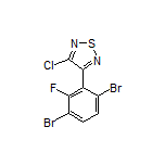 3-Chloro-4-(3,6-dibromo-2-fluorophenyl)-1,2,5-thiadiazole