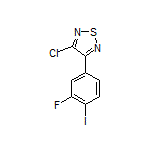 3-Chloro-4-(3-fluoro-4-iodophenyl)-1,2,5-thiadiazole