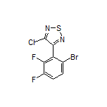 3-(6-Bromo-2,3-difluorophenyl)-4-chloro-1,2,5-thiadiazole