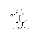 3-(3-Bromo-2,5-difluorophenyl)-4-chloro-1,2,5-thiadiazole