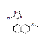 3-chloro-4-(7-methoxy-1-naphthyl)-1,2,5-thiadiazole