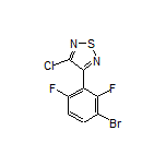 3-(3-Bromo-2,6-difluorophenyl)-4-chloro-1,2,5-thiadiazole