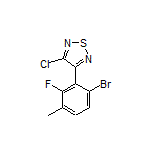 3-(6-Bromo-2-fluoro-3-methylphenyl)-4-chloro-1,2,5-thiadiazole