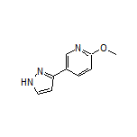 2-Methoxy-5-(3-pyrazolyl)pyridine