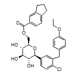 [(2R,3S,4R,5R,6S)-6-[4-Chloro-3-(4-ethoxybenzyl)phenyl]-3,4,5-trihydroxytetrahydro-2H-pyran-2-yl]methyl Indane-5-carboxylate