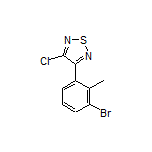 3-(3-Bromo-2-methylphenyl)-4-chloro-1,2,5-thiadiazole