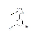 3-Bromo-5-(4-chloro-1,2,5-thiadiazol-3-yl)benzonitrile