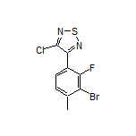 3-(3-Bromo-2-fluoro-4-methylphenyl)-4-chloro-1,2,5-thiadiazole