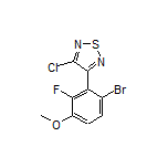 3-(6-Bromo-2-fluoro-3-methoxyphenyl)-4-chloro-1,2,5-thiadiazole