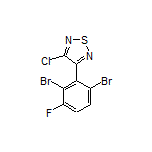 3-Chloro-4-(2,6-dibromo-3-fluorophenyl)-1,2,5-thiadiazole