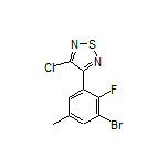 3-(3-Bromo-2-fluoro-5-methylphenyl)-4-chloro-1,2,5-thiadiazole