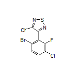 3-(6-Bromo-3-chloro-2-fluorophenyl)-4-chloro-1,2,5-thiadiazole