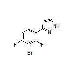 3-(3-Bromo-2,4-difluorophenyl)-1H-pyrazole