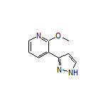 2-Methoxy-3-(3-pyrazolyl)pyridine