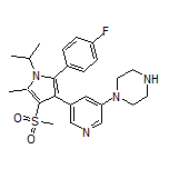 1-[5-[2-(4-Fluorophenyl)-1-isopropyl-5-methyl-4-(methylsulfonyl)-3-pyrrolyl]-3-pyridyl]piperazine