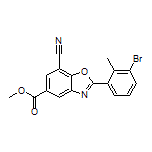 Methyl 2-(3-Bromo-2-methylphenyl)-7-cyanobenzo[d]oxazole-5-carboxylate